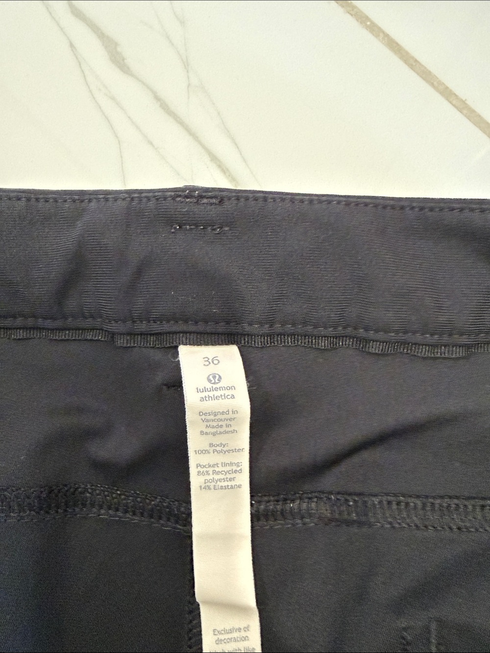 lululemon athletica Men's Black Slim Stretch Pants ABC pants - Picture 2 of 3